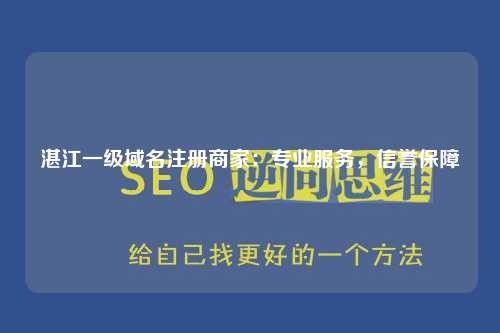 湛江一级域名注册商家：专业服务，信誉保障